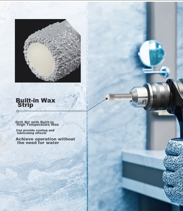 BOSCH Brazing Diamond Tile Hole Drilling Bit, 8mm 10