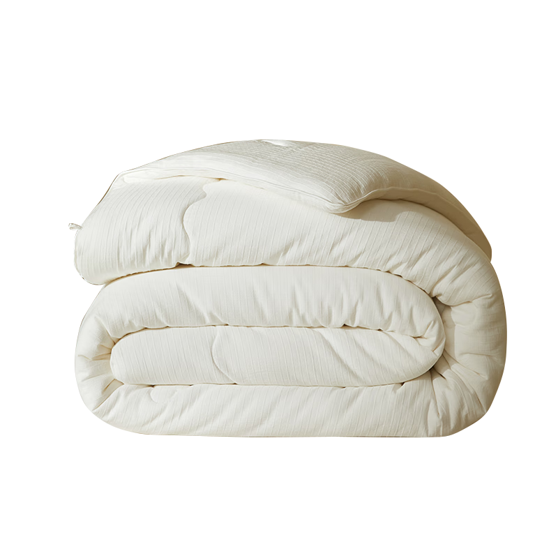 MIDO HOUSE Mingdu Original Cotton Xinjiang Cotton Quilt Class A 100% Degreased Cotton Spring And Autumn Comforter 220*240cm [White]