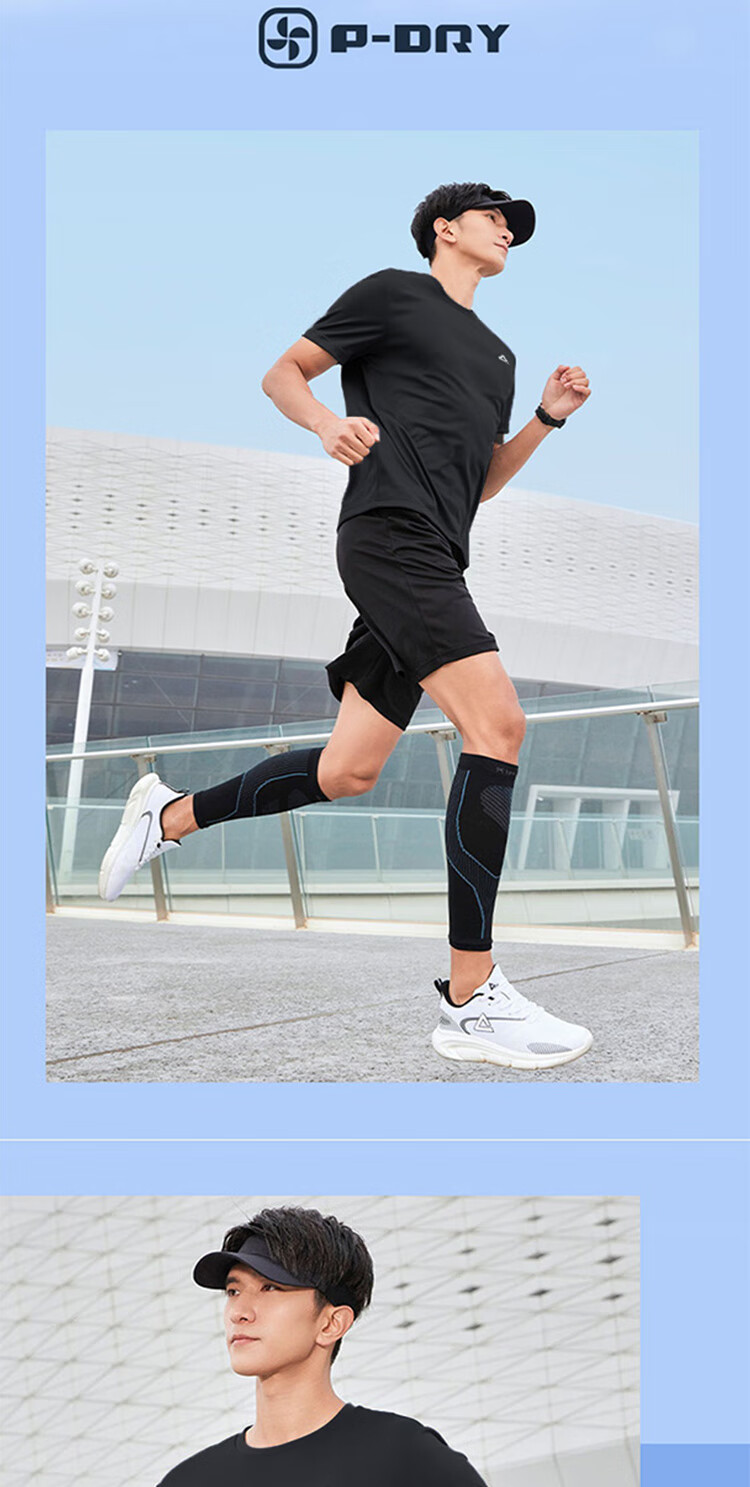 PEAK Sports Outfit Set for Men, Short-Sleeve Shorts, Summer Breathable Quick-Dry T-Shirt, Men's Running Casual Fitness Wear, Training Morning Jogging 9