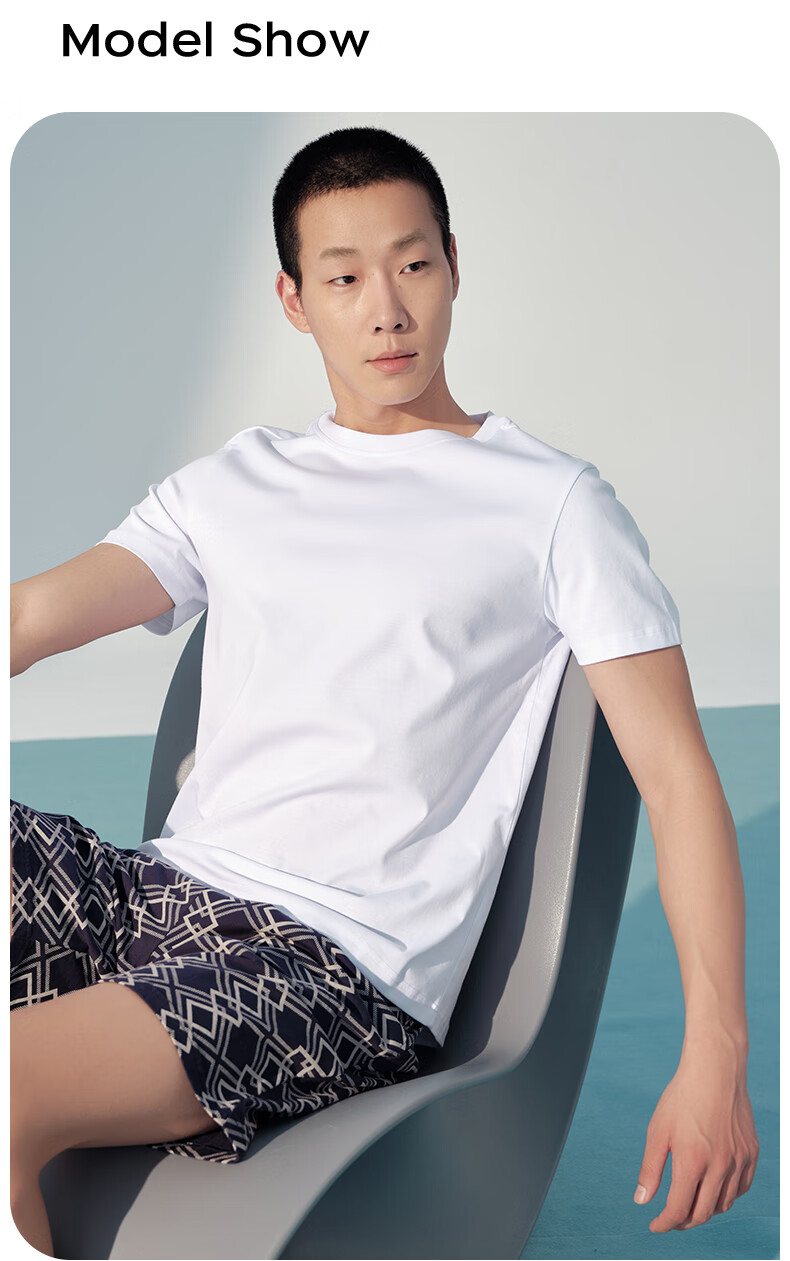 Yiershuang [Triple-Protection Fabric] Men's 50s White T-Shirt, Short-Sleeve Undershirt, Waterproof, Oil-Resistant, Stain-Proof, Loose-Fit Casual Sweatshirt 17