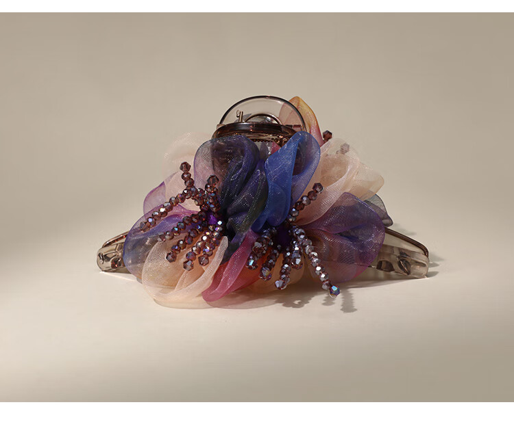 CHIMERA Handmade 3D Gradient Flower Hair Claw Elegant Hair Clip for Women Birthday Gift 11