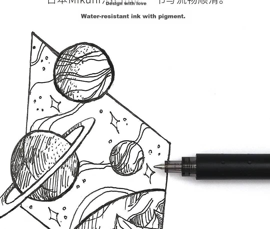 KACO Jingdian Gel Pen, 0.5mm Bullet Tip, Black, Retractable, Low Center of Gravity, Signature Pen, Exam Writing Pen, Black Barrel, 5 Pens/box, K1028 8