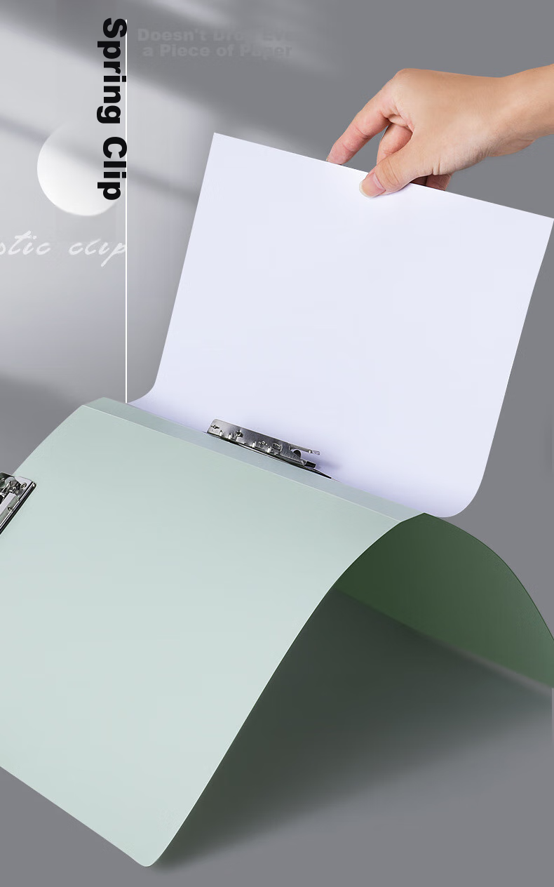 DiLe Premium Series A4 Single Strong Clip File Folder with Insert Pocket, Business Document Organizer, Exam Paper Holder, Office Supplies, 1103 Yellow 3