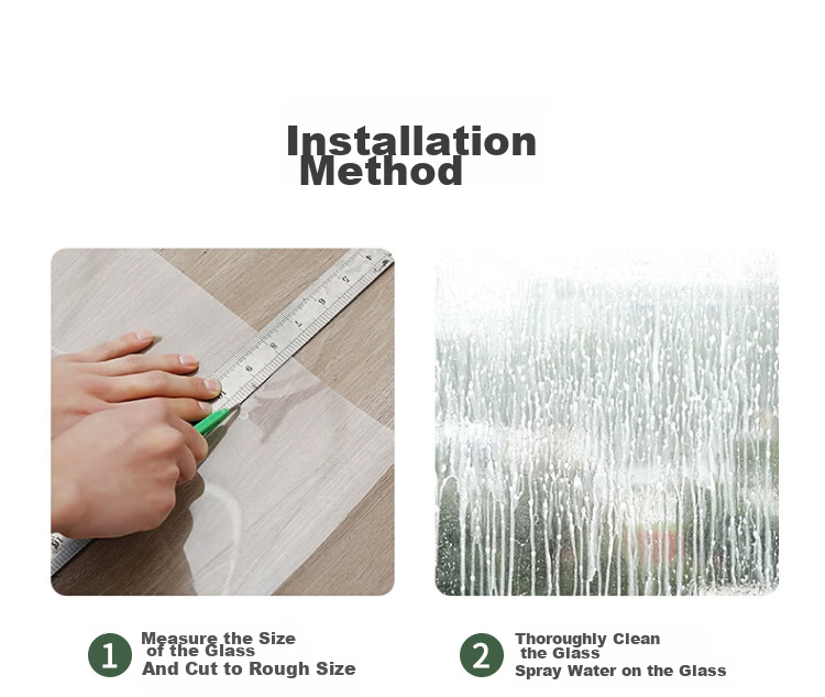 Qinghua Electrostatic Glass Film, Privacy Screen Film, Light-Transmitting Bathroom Glass Sticker, Colorful And Vibrant, 60*200cm 18