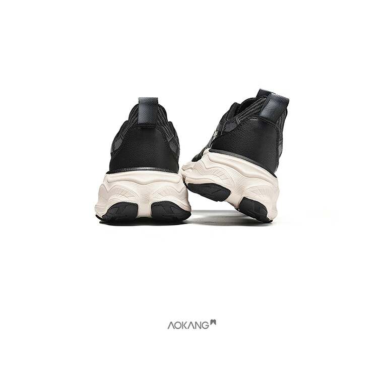 Aokang Men's Versatile Mesh Dad Shoes Sneakers Height-Increasing Casual Shoes for Men, Black, Size 40 19
