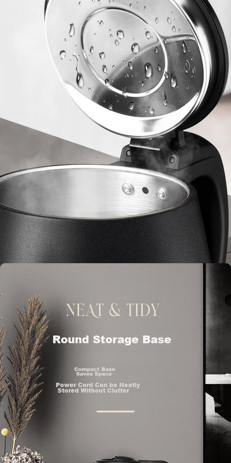 KAMJOVE Electric Kettle, Household 304 Stainless Steel Full Steel Kettle Body, 0.8L Capacity, Automatic Shut-Off, Electric Water Boiler T-92A for Brewing Tea 9