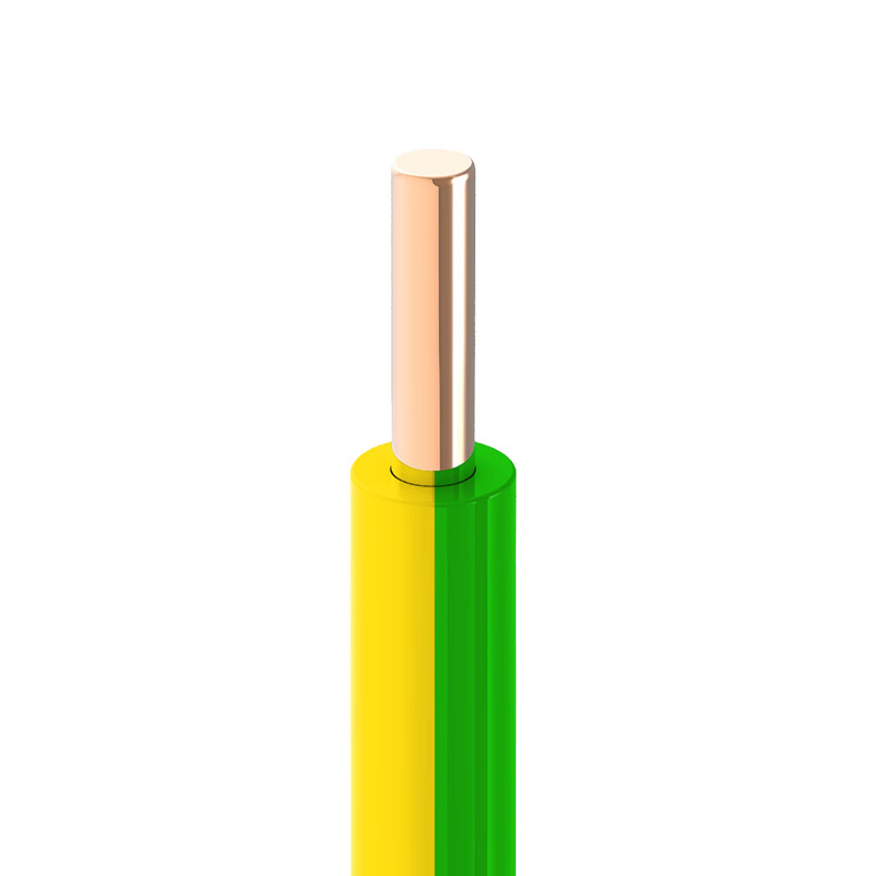 Qifan Electrical Wire And Cable, BV0.5 Square National Standard Home Wiring Copper Core Single-Core Single-Strand Hard Wire, Dual Color, 100 Meters