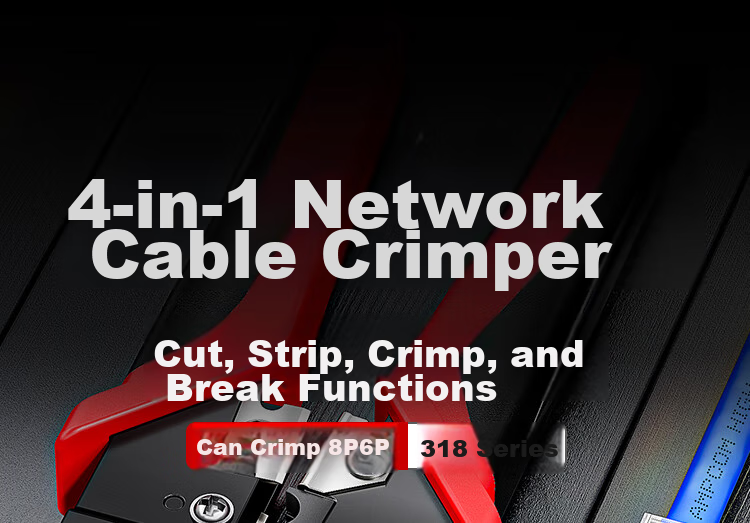 AMPCOM's Multifunctional Crystal Head Network Cable Crimper Blades, 8P6P4P Network Crimping Pliers, Wire Stripper Blades, 14*10mm, Pack of 10, AMDPS10 1