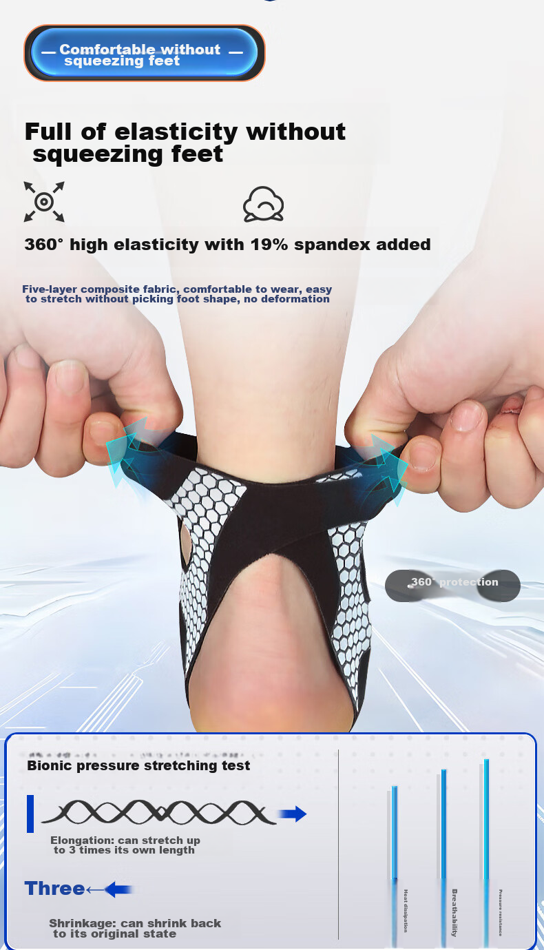 LP Ankle Brace, Anti-Sprain, Ankle Injury Protection Sleeve, Professional Sports Basketball Sprain Recovery Joint Support, for Men And Wome 12