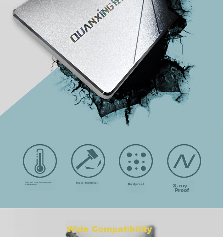 QUANXING 256GB SSD TLC NAND SATA 3.0 Interface Read Speed up to 500MB/s Compatible with Desktop/laptop S101 7