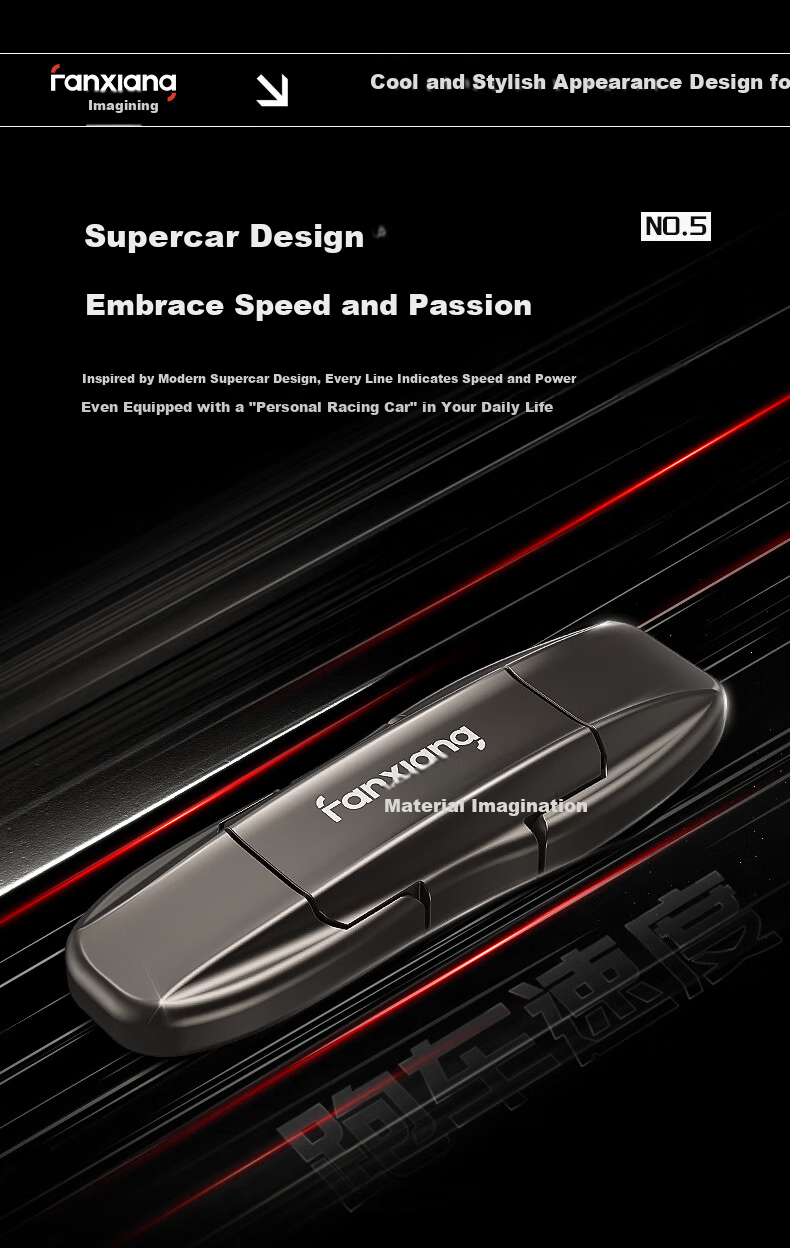 FANXIANG 2TB USB3.2 Type-C Dual Interface Solid State Flash Drive FF952, Read Speed 1050MB/s, Business Car Large Capacity Universal Flash Drive for Phones And Computers 5