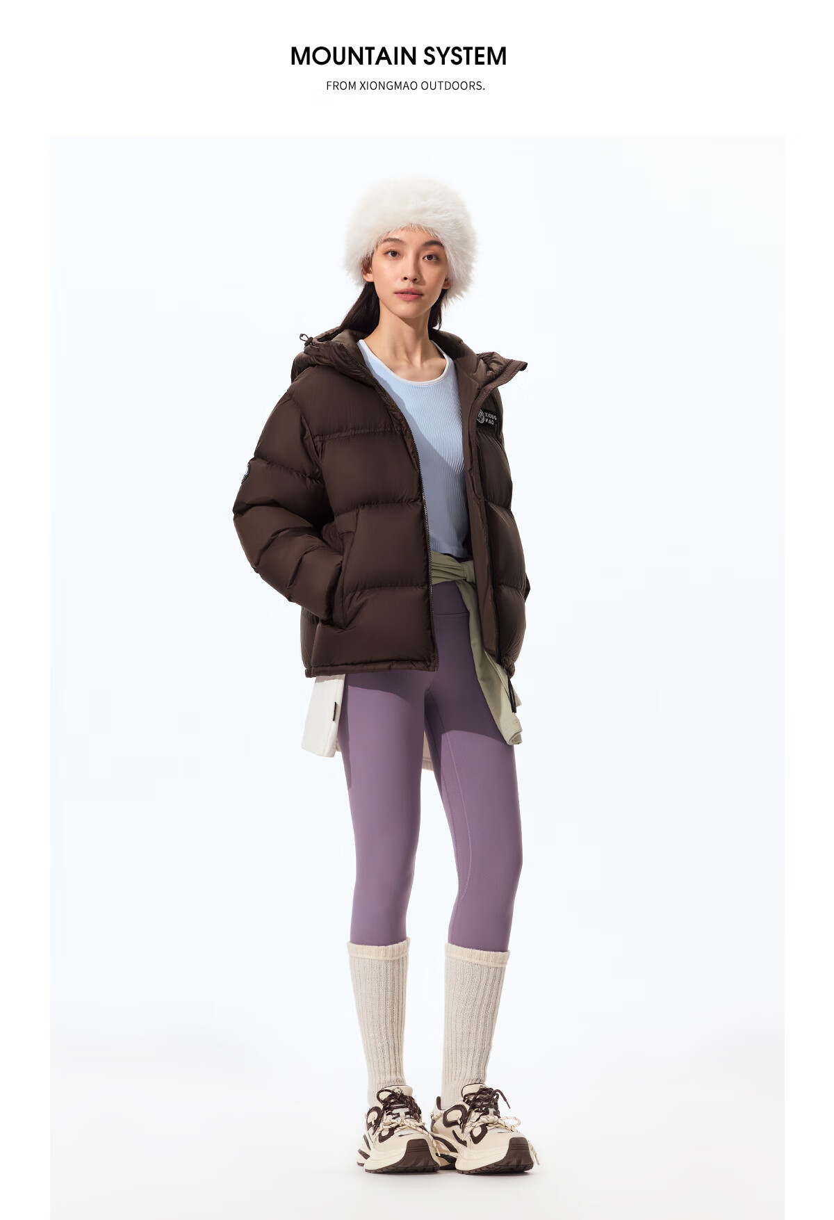 Panda Zhang Yuxi Style "Bubble" Down Jacket Unisex Autumn Winter Thickened Warm Hooded Puffer Coat 144Y5 19
