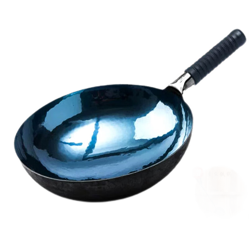 Gesidun Zhangqiu Wok, Traditional Cast Iron, Authentic Home Cooking Pan, Non-Coated Non-Stick Pan, Gas Stove Mirror Finish Model, 30cm