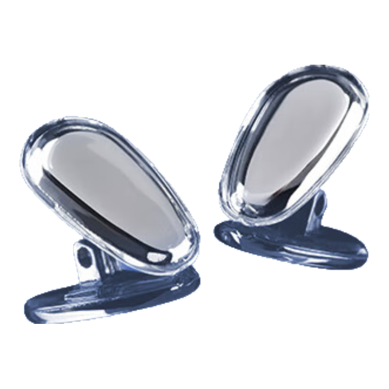 Ouna Doctor Glasses Nose Pads, Silicone Anti-Slip Nose Bridge Air Cushion Glasses Accessories with Screwdriver, Silver, 6 Pieces