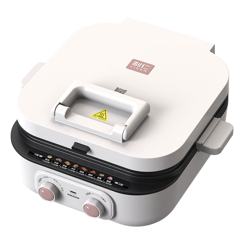 Liven 2026 New Model Small Dun Dun Electric Griddle 0 Fluorine Titanium Ceramic Removable Upper and Lower Plates Household Hot Pot Grill Combo Large Deep 2200W Multifunctional Electric Hot Pot Breakfa