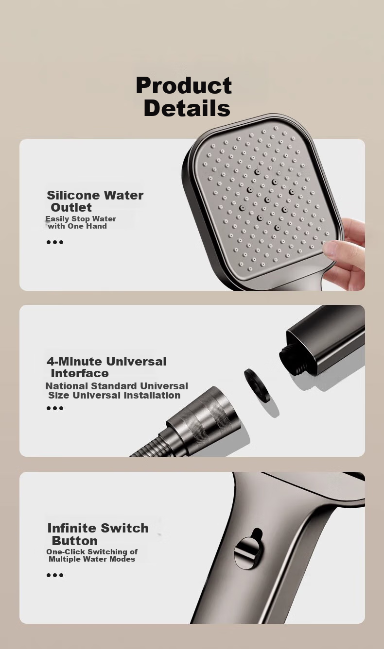 Bangke Shower Head, High-Pressure Handheld Shower Sprayer, Pressurized Shower Head for Home Use, Bathing And Washing, B-SC001 14