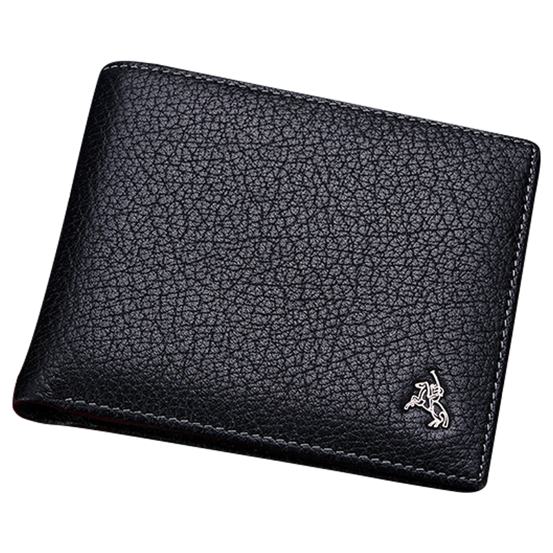 Paolo Mest Men's Genuine Leather Short Wallet Gift Box Practical Birthday Present for Boyfriend Husband Father JD Self-operated