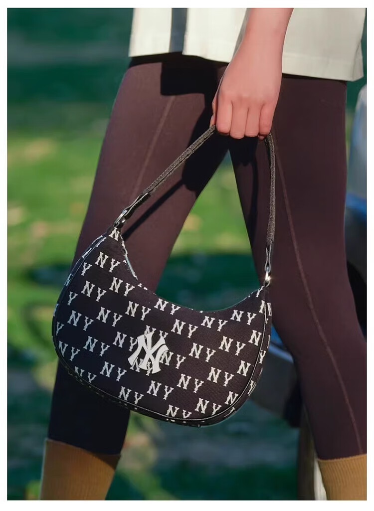 MLB Vintage Floral Pattern Crossbody Bag, Versatile Commuter Bag, Birthday Gift, 3ABQS014N-50CGL 4