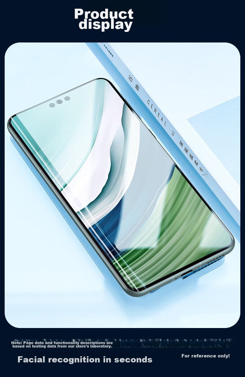 Kulefeng Tempered Glass Screen Protector for Huawei Mate60Pro, Full Adhesive, Curved Glass Film for Huawei Mate60pro+/rs, Full Screen Coverage, Fingerprint Unlock Compatible, Ceramic Backing 15