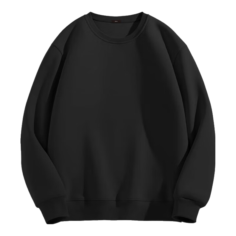 GLM Crew Neck Sweatshirt for Men, Autumn Loose Fit Versatile Sports Simple Pullover Base Layer Casual Jacket, Apricot Color, 2XL