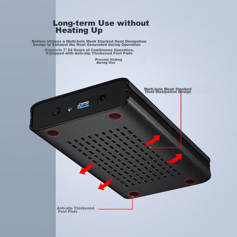 DM External Hard Drive Enclosure, 3.5-Inch HD035, USB3.0 SATA3 Serial Port, Laptop Desktop Computer External SSD And HDD Enclosure