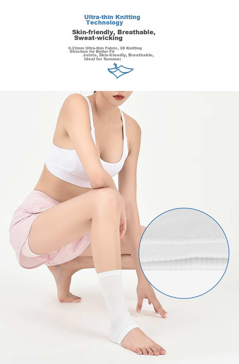 D&M Summer Sports Ankle Brace, Breathable Design, Sprain Protection, Basketball Joint Support, Football Ankle Guard, Lightweight And Thin, Single Piece 7