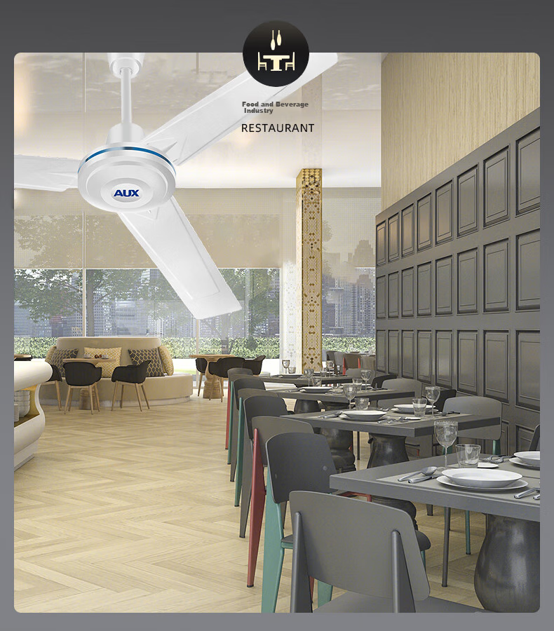 AUX Ceiling Fan / Electric Fan / 1400mm Ceiling Fan / Flush Mount Fan / AC Fixed Frequency Ceiling Fan / High Air Volume Fan / 360-Degree Rotating Fan FD-140R 4
