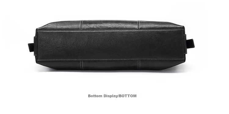 GOLF Briefcase, Men's Business Top-Grain Leather Handbag, Large Capacity Laptop Bag, Fashionable Horizontal Style Shoulder Crossbody Bag 36