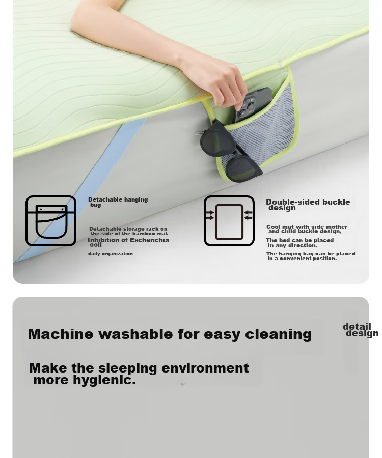 Tangdao Guagua Summer Cooling Mat Home Use Student Dormitory Single Double Soft Foldable Washable Mat 15