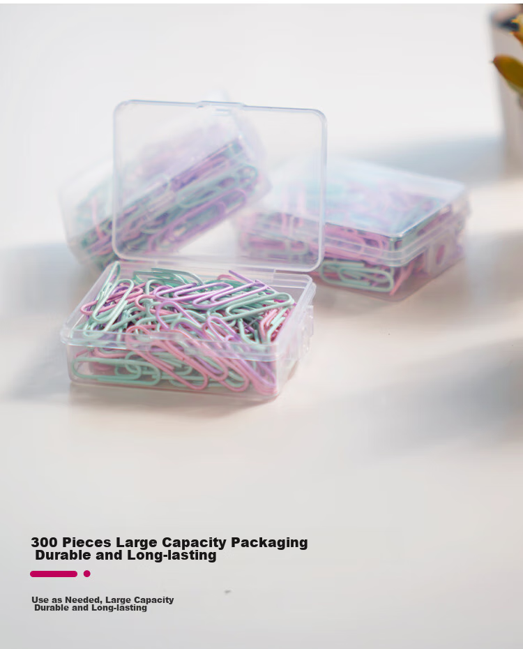 TANGO Morandi Paper Clips, 29mm, 100 Pieces/box, 3 Boxes/set, Office Stationery Supplies for Document Organization And File Management 4