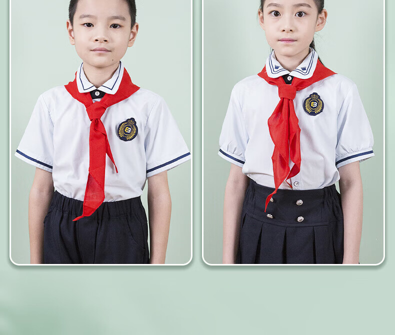 M&G Red Scarf [1.2m/Polyester/1 Piece], Elementary School Young Pioneers, National Standard Pure Cotton, Standard Color-Fast Soft, for Grades 1-3 Children, Polyester ASCN9523 2