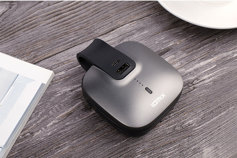 idmix大麦 自带线充电宝二合一 便捷迷你充电宝自带插头多功能充电宝