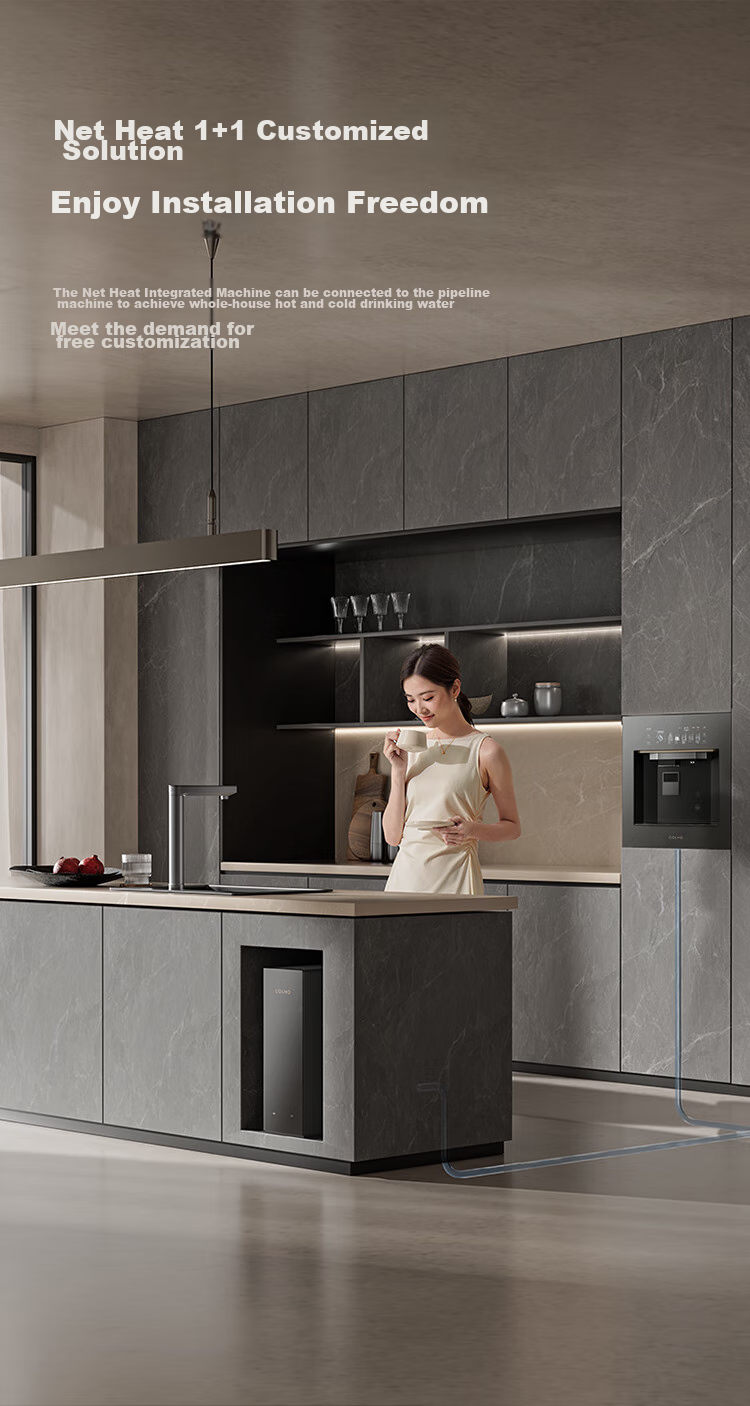 COLMO Water Purifier Black Pearl Integrated Hot Water And Purification System, 800G Household Kitchen Heating Direct Drinking Under-Sink Purifier, Specialized for Kitchen Use, Under-Counter, No Scale Inhibitor, RO Reverse Osmosis RC119 16