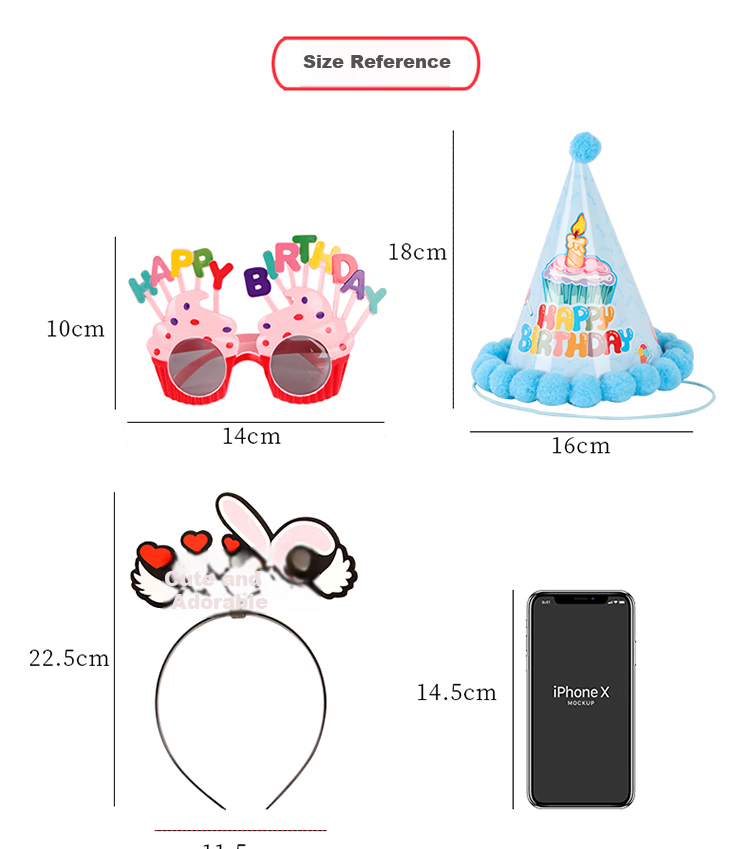 Jidukongjian Birthday Party Decorations Set with Balloons, Banners, And Decorations for Children's First Birthday Party, Photo Props 6