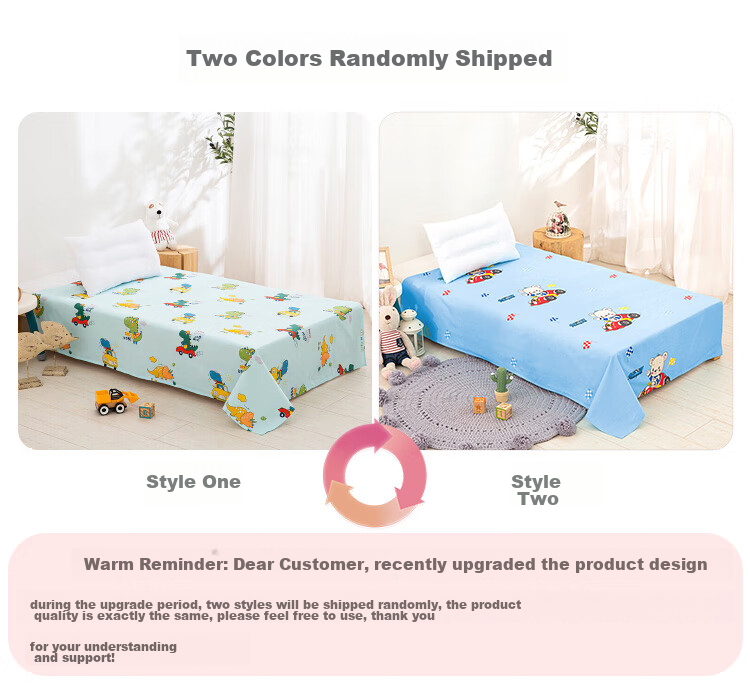 9I9 Baby Bed Sheet, Pure Cotton, Infant And Toddler Bed Sheet, Kindergarten School Opening, All Seasons, Class A, A158 Blue 3