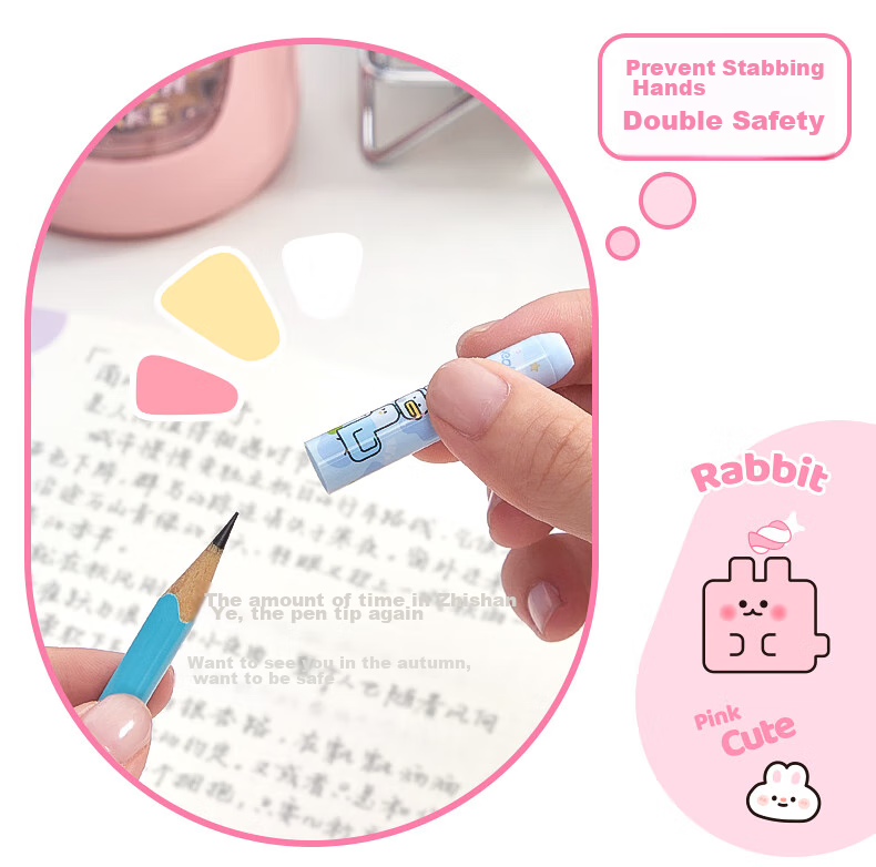 Kaba Bear Pencil Cap Children's Cartoon Pencil Sleeve Pencil Extender Rainbow Pony 6