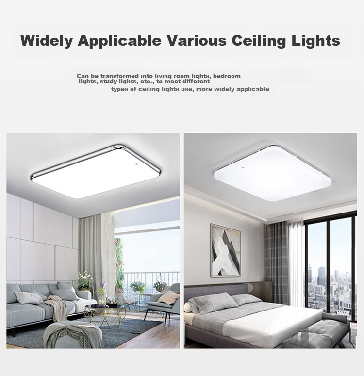 Foshanzhaoming LED Strip Light Panel Ceiling Light Core Replacement H-Tube Color Adjustment 24W (Can Be Connected in Parallel) 4
