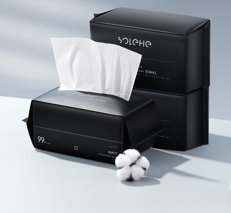 Hefengyu Disposable Face Towels, Thick Soft Facial Wipes, Pearl Texture, 6 Packs with 480 Sheets in Total 41