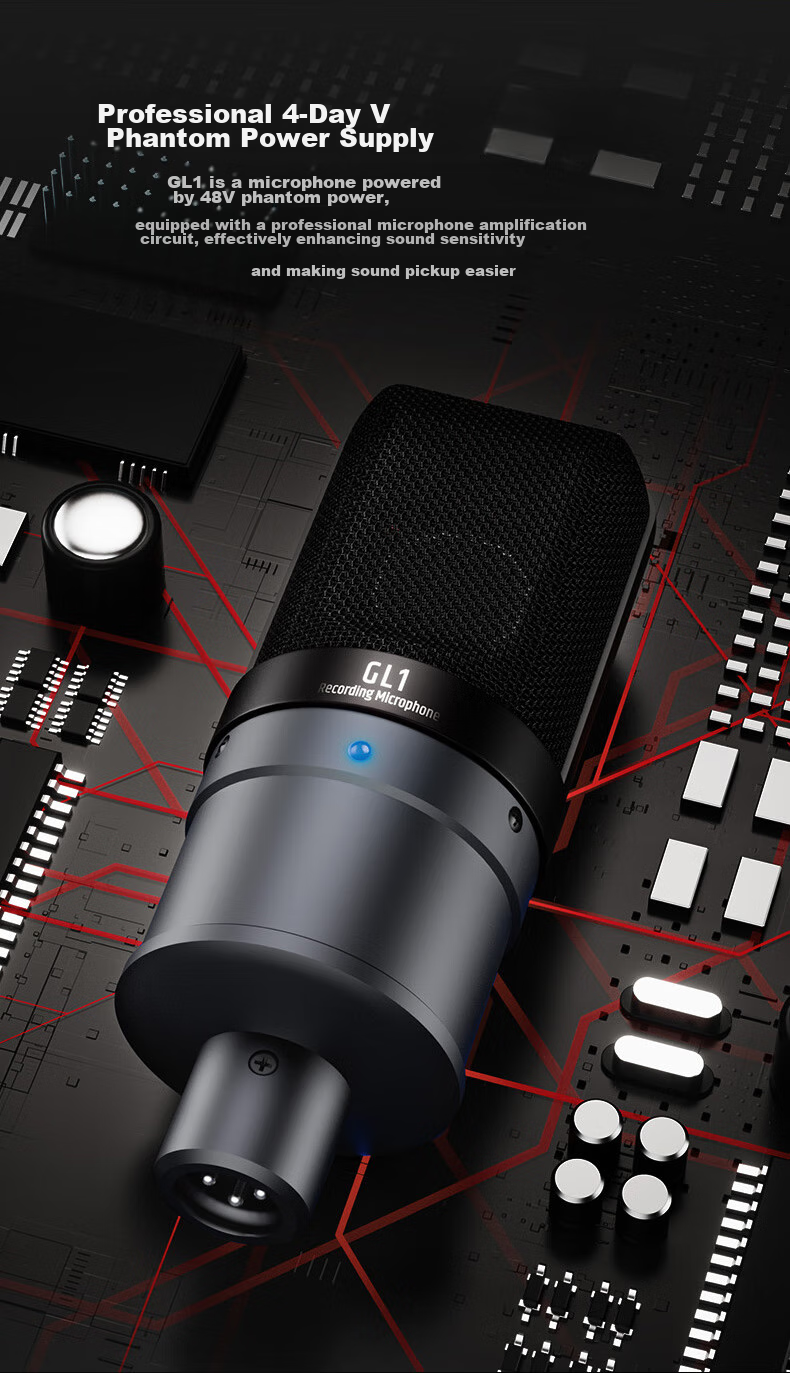TAKSTAR GL1 Condenser Microphone, Computer Recording And Mobile Phone Live Streaming Sound Card Equipment Set 5