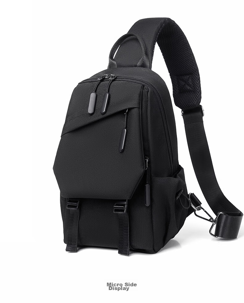 JEVI Casual Men's Chest Bag, Simple Shoulder Crossbody Bag, Multifunctional Trendy Messenger Bag, Small Pouch, Fashionable Male Bag 17