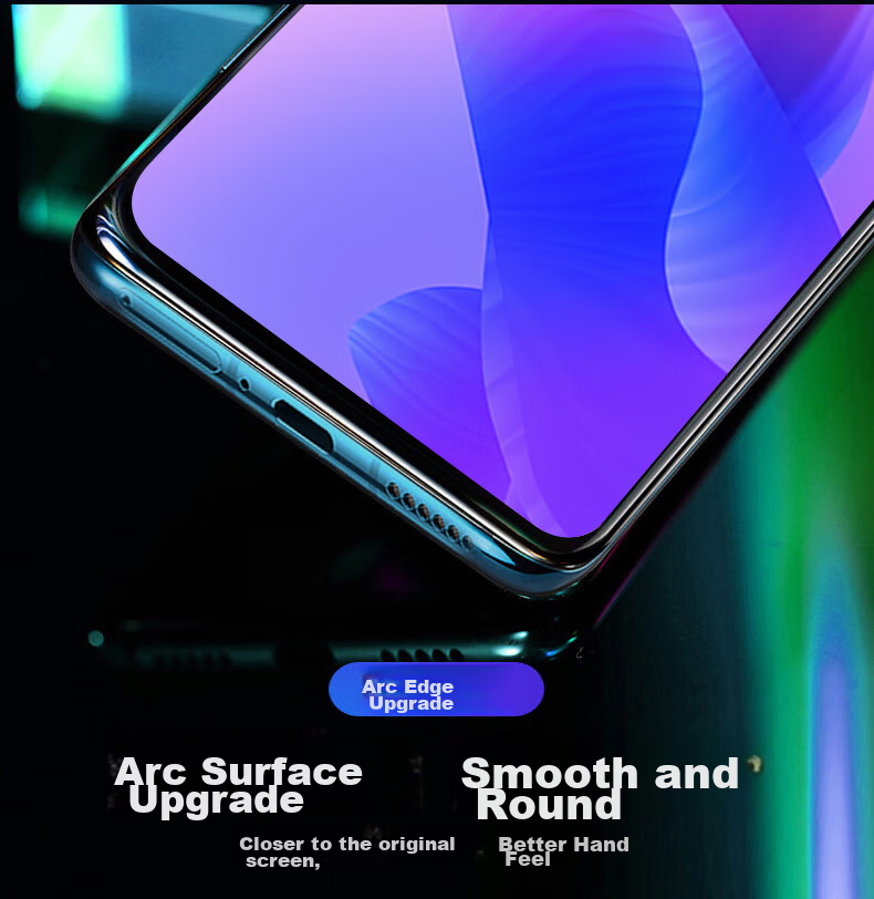 Fly Planet [2-Pack] Tempered Glass Screen Protector for Huawei Enjoy 90 / Enjoy 90 Plus - HD Anti-Fingerprint, Drop Protection, Dust-Free Installation Box 8