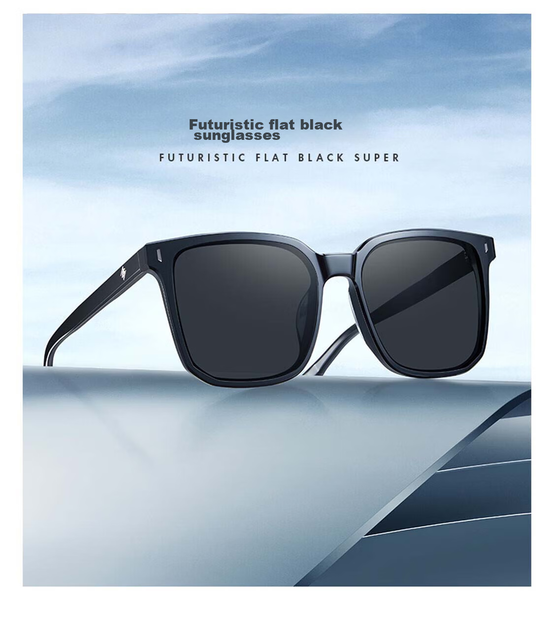 HELEN KELLER Polarized Sunglasses, UV Protection, Fashionable Large Frame Sunglasses for Men And Women, Driving Glasses 7
