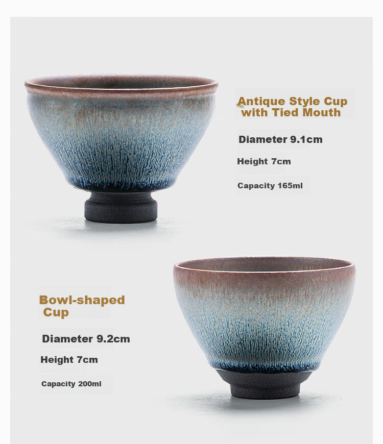 Danyi Jianzhen Tea Cup, Intangible Cultural Heritage Master's Cup, Tea Set, Tasting Cup, Gift Box Set - Songying Luohan Zua 12