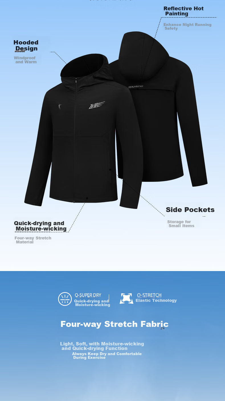 Jordan Feiying PB Men's Sports Windbreaker Autumn Winter Windproof Marathon Hooded Jacket 2