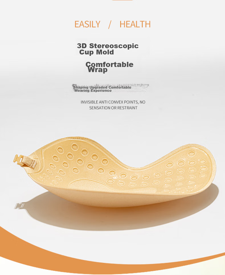 LangSha Silicone Breast Pads, 2024 New Invisible Bra, Push-Up Breast Pads, Wedding Dress, Women's Small Breast Nipple Covers, Beautiful Back Underwear 8