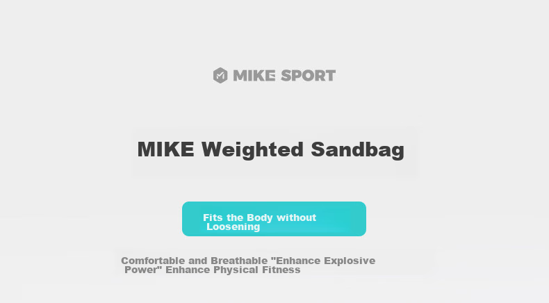 Mike Weighted Wristband Sandbag Leg Straps for Middle School Exam Training, Running Exercise, Small And Medium-Sized Fitness Equipment Set 2KG 1
