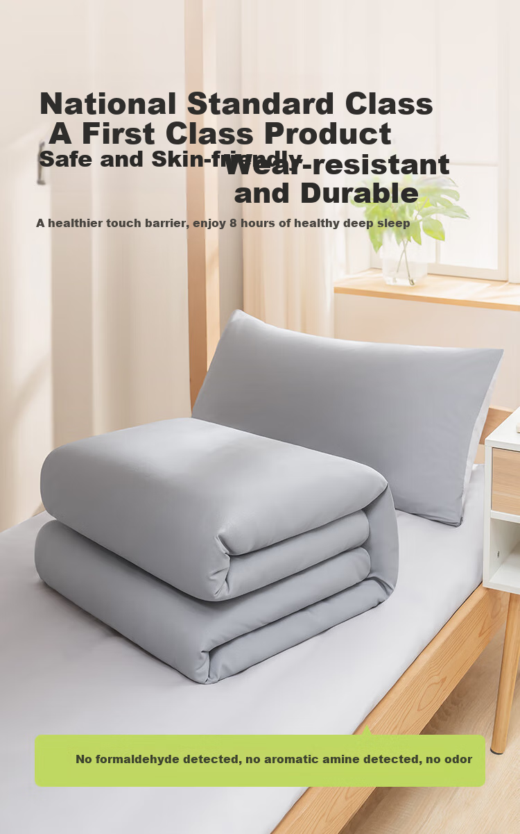 JD Original Comfortable Bedding Set for Students (6 Pieces: Three-Piece Set + Pillow Core + 3-Jin Quilt Core + 3-Jin Mattress Pad), Class A Skin-Friendly, Ready to Move In, Single Bed 0.9m 7