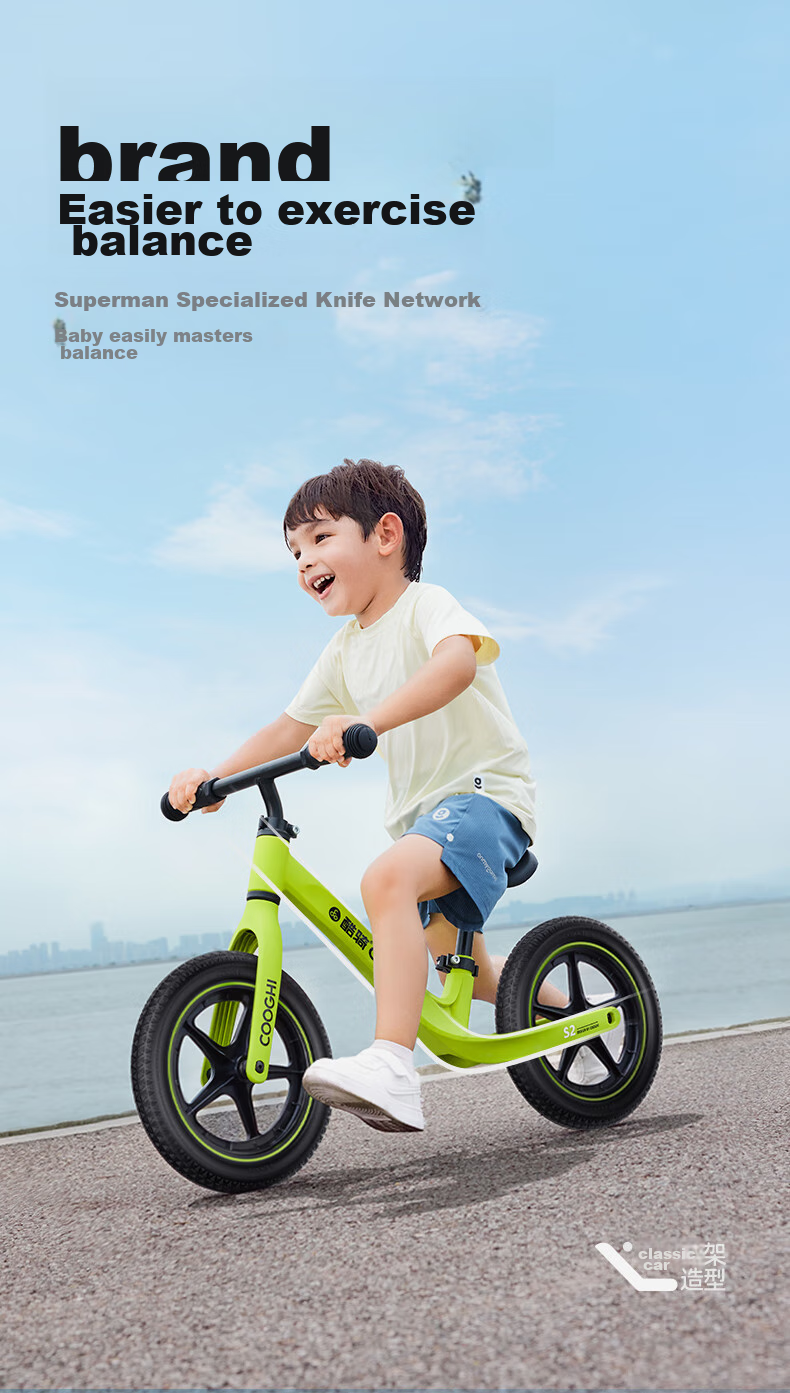 COOGHI Children's Balance Bike for Ages 1-5, Toddler Scooter, 10-Inch Lightweight Frame, Beginner S2 Yingxia Pink, Kuqi 9