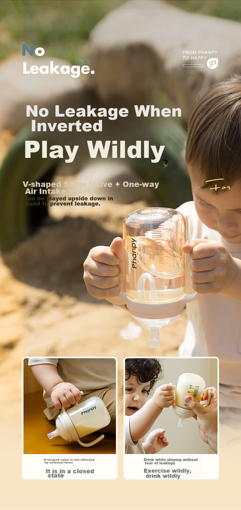 Xiaoyaxiang Straw Baby Bottle Direct Drinking Cup 1-3 Years Old Toddler PPSU with Gravity Ball Handle Children's Water Cup 300ml 13