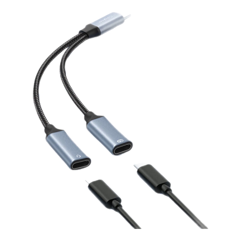 CangHua Headphone Adapter, Type-C to 3.5mm Audio Converter, Charging And Music Two-In PD60W Fast Charging, Voice Call Conversion Headset, Compatible with Huawei And Xiaomi Phones